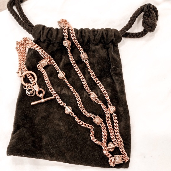 Michael Kors Rose Gold Chain Necklace - Picture 3 of 4